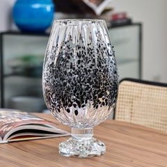 Graffiante Black Details Crystal Decorative Vase