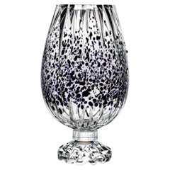 Graffiante Black Details Crystal Decorative Vase