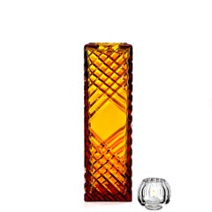 Io Amber Crystal Decorative Vase