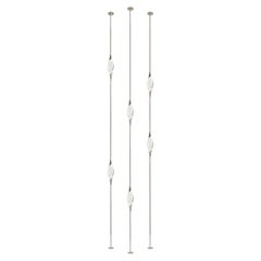 Lampadaires « Il Pezzo 12 Composition B » en laiton nickelé, du sol au plafond