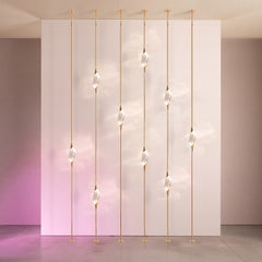 Il Pezzo 12 Composition E Gold-Finish Brass Floor to Ceiling Lamps
