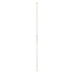 Il Pezzo 12 1-Light Gold-Finish Brass Floor to Ceiling Lamp