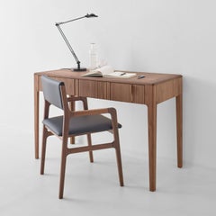 Domino 1-Drawer Canaletto Walnut Writing Desk