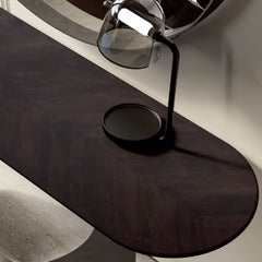 Console Hole in grigio grafite e noce