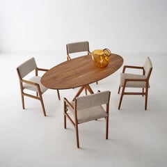 Shanghai Beige & Walnut Chair