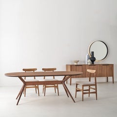 Bologna Beige & Walnut Chair