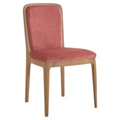 Shangai Salmon-Pink & Elm-Finished Chair