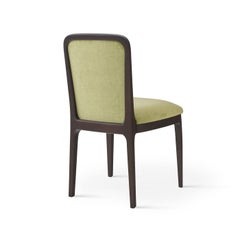 Domino Green & Chocolate-Brown Chair