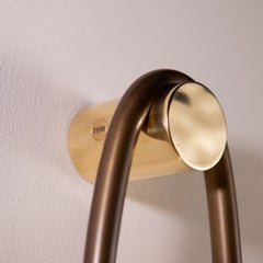 Il Pezzo 12 Wandleuchte aus Bronze und Goldmessing