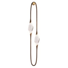 Il Pezzo 12 Wandleuchte aus Bronze und Goldmessing