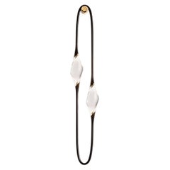 Il Pezzo 12 Black and Gold Brass Wall Sconce