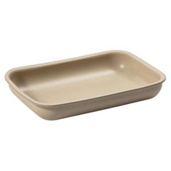 Marea Small Rectangular Beige Saddle Leather Tray
