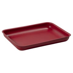 Marea Medium Rectangular Red Saddle Leather Tray