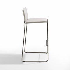 Bizzy Pearl Leather Bar Stool