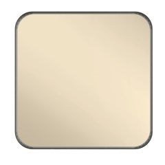 Espejo de pared «Ron Square» con acabado bronceado