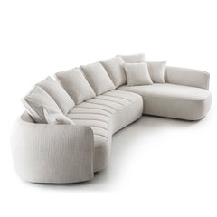Eden Fabric Modular Sofa with Chaise Longue