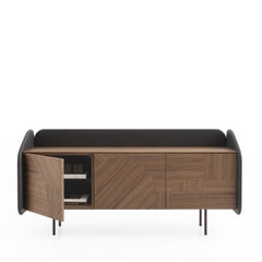 Intarsio with Decorative Inlay Doors Sideboard