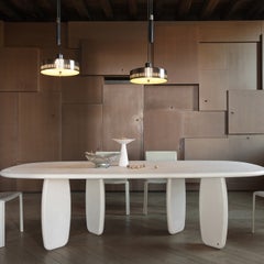 Soap Marmorino Unico Malva lacquered Dining Table