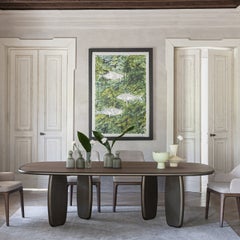 Soap Oxidized Bronze lacquered Dining Table