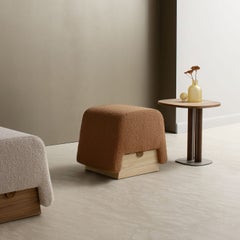 Onigiri Caramel-colored Pouf