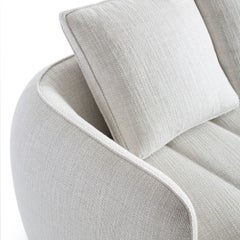 Eden Fabric with Cushions Chaise Longue ElemenEden Fabric Curved Modular Sofa