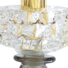Shapes Low Smoked Glass with Black Lampshade Chandelier