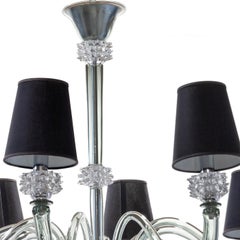 Hollywood Acciaio Glass Chandelier