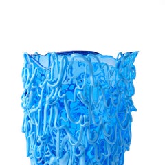 Große hellblaue Kunstharz-Vase „Medusa“ von Gaetano Pesce