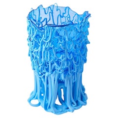 Große hellblaue Kunstharz-Vase „Medusa“ von Gaetano Pesce