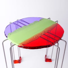 Triple Play XL High Side Table by Gaetano Pesce