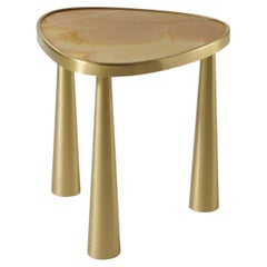Satellite Orange Onyx Side Table