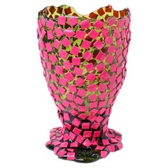Große Vase in den Farben Rock Green und Fuchsia von Gaetano Pesce