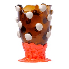 Große Vase „Nugget“ in Braun und Orange von Gaetano Pesce