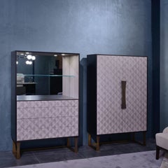 Quadratischer 2-türiger Pama-Schrank