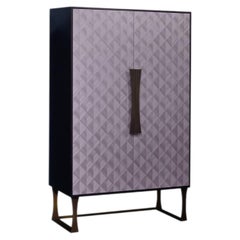 Quadratischer 2-türiger Pama-Schrank