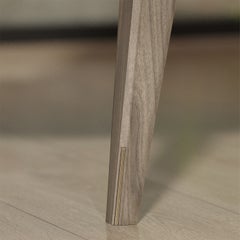Esszimmerstuhl aus Weißesche von der Westküste und Aluminium