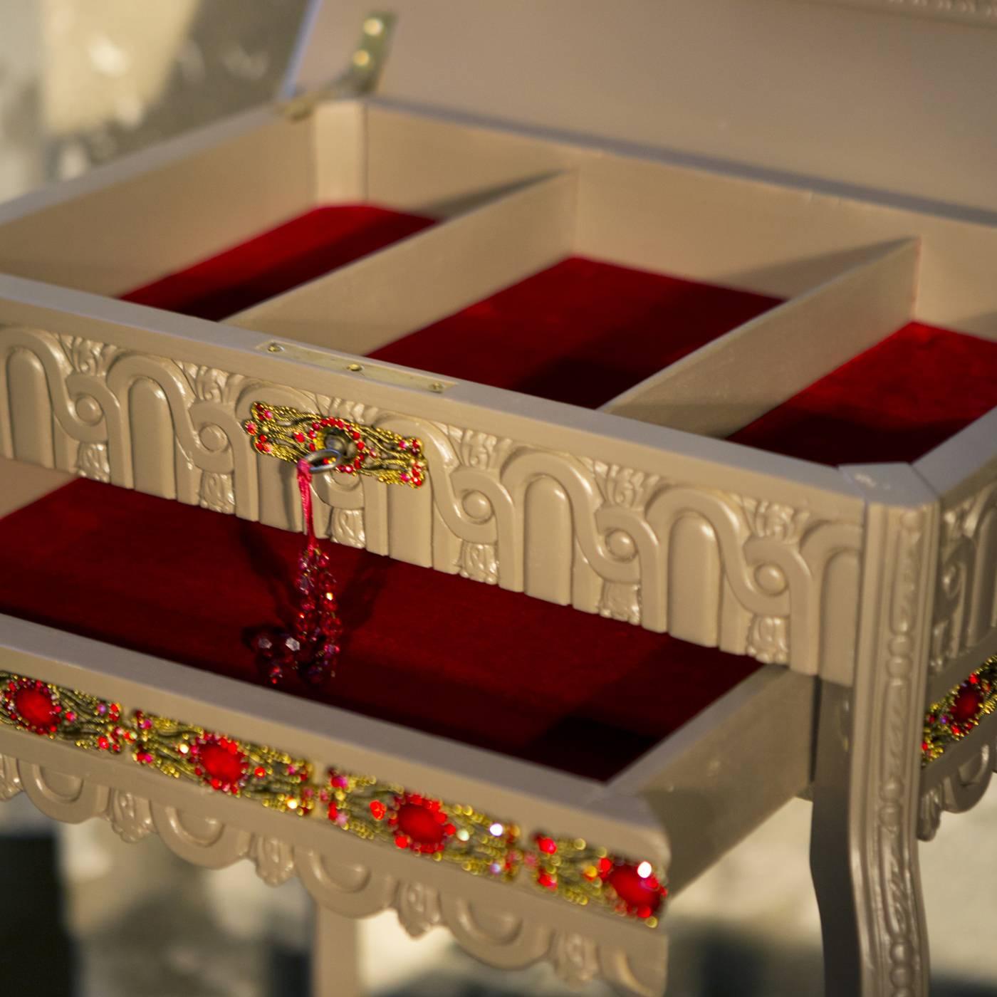 Baroque Revival Red Jewellery Box