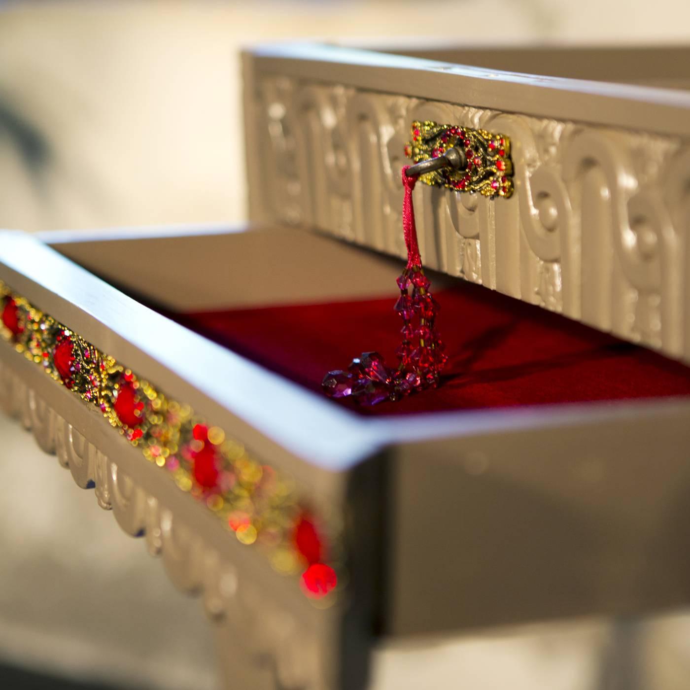 Italian Red Jewellery Box