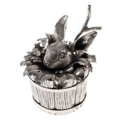 Bunny Sterling Silver Sugar Container