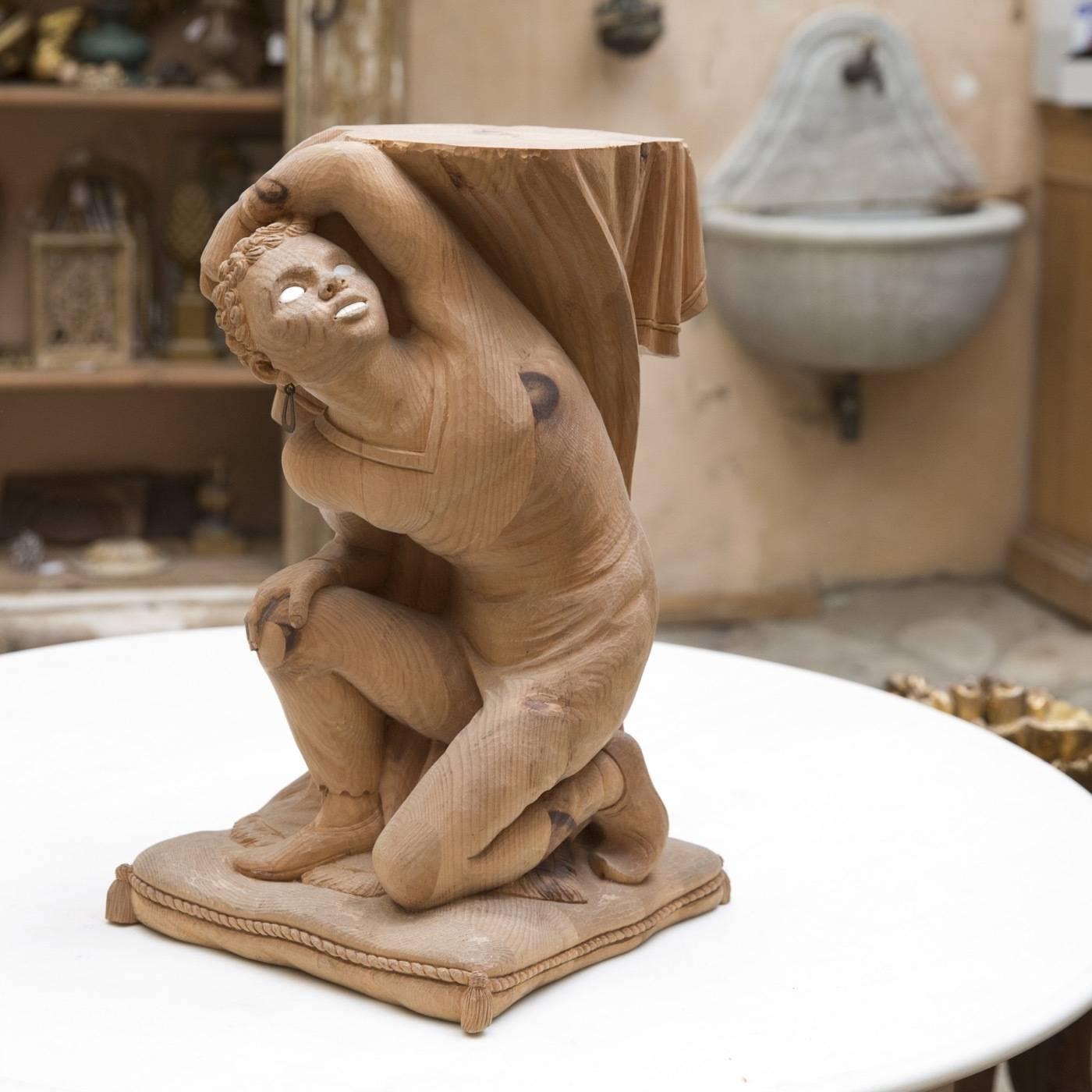 Moretto Wood Sculpture In New Condition In Milan, IT