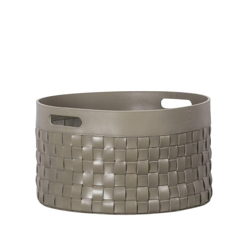 Verona Large Round Storage Basket For Sale at 1stDibs