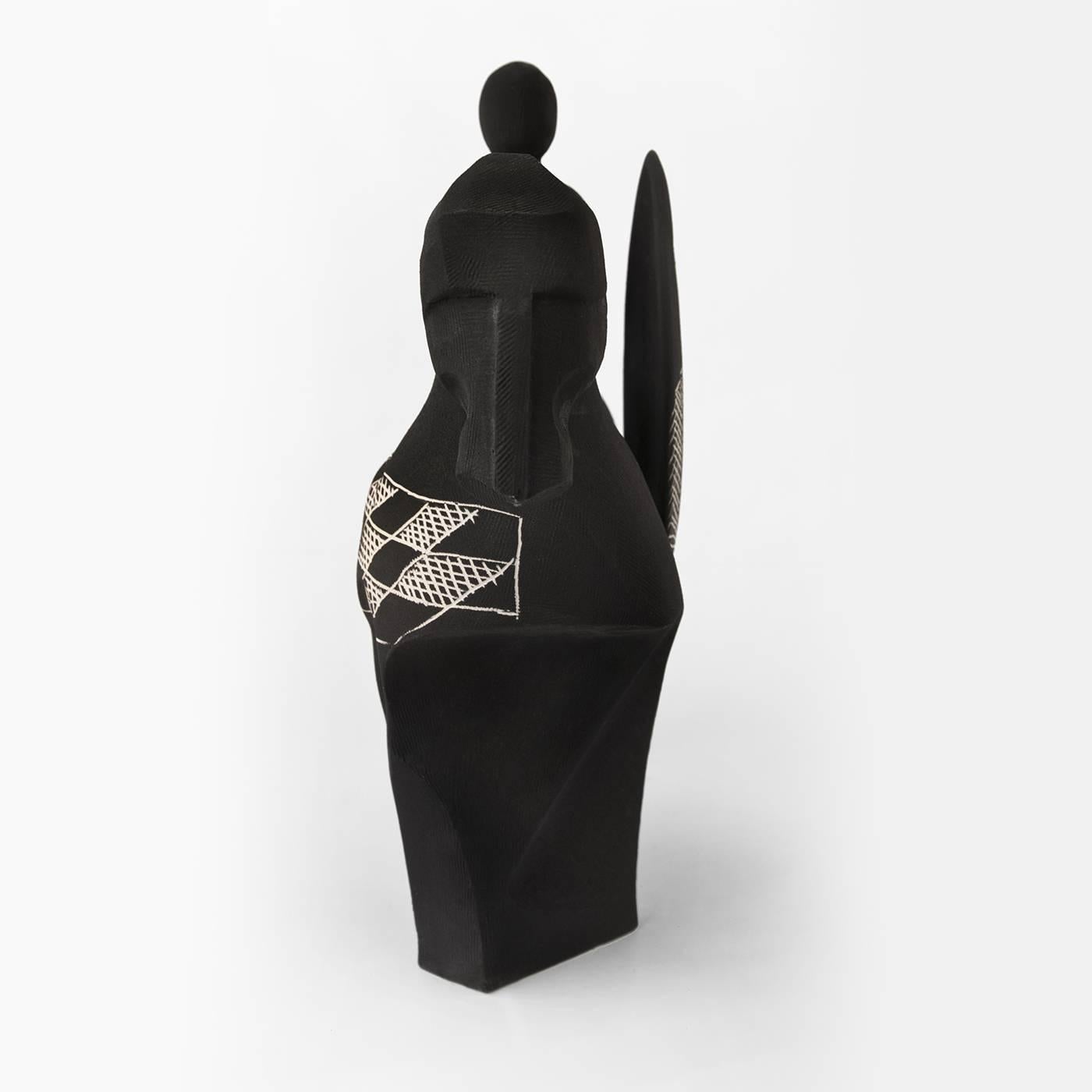 Guerriero Black Sculpture In New Condition In Milan, IT