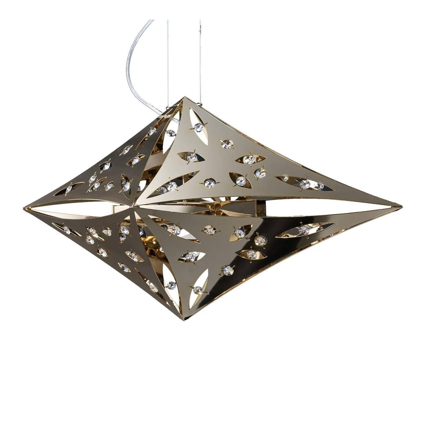 Contemporary Quasar Chandelier