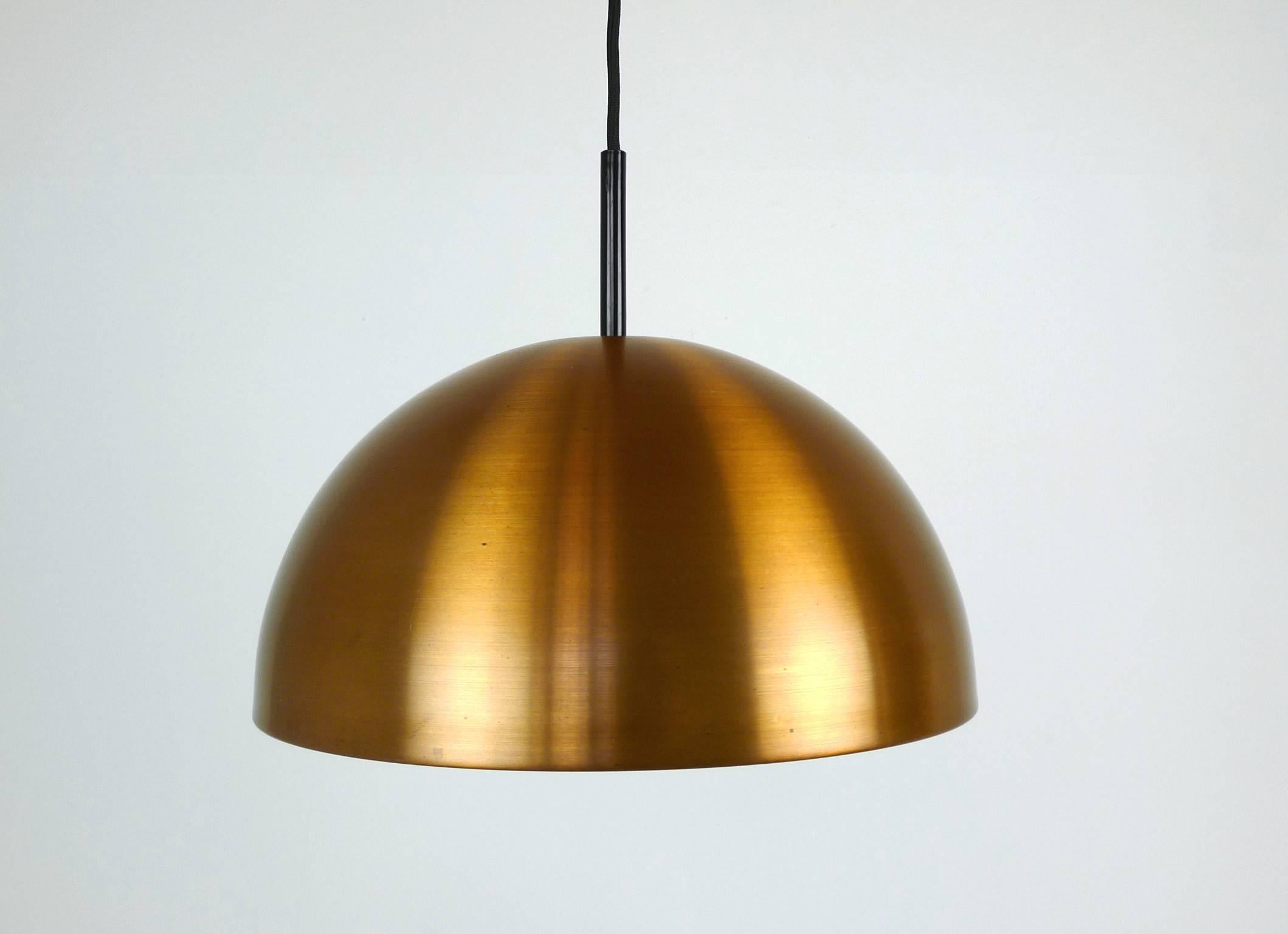 Round Copper Pendant from Staff Leuchten, Germany, 1960s In Excellent Condition In Berlin, DE