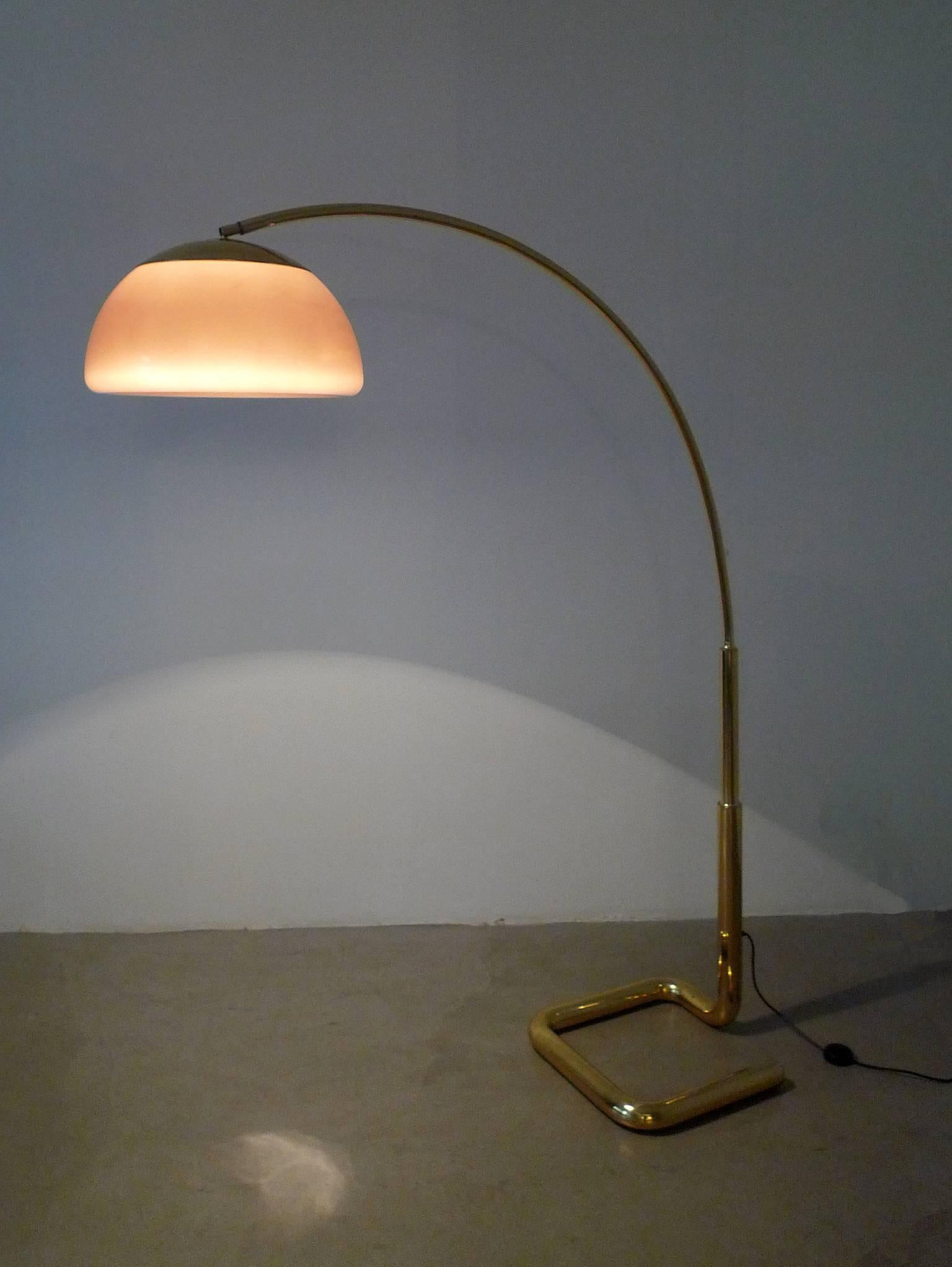 Metal Huge Brass Arc Lamp by Cosack, Germany, 1970s