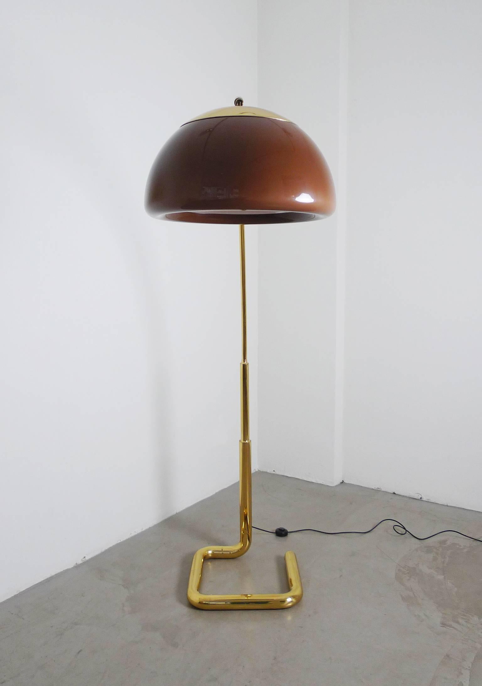 20th Century Huge Brass Arc Lamp by Cosack, Germany, 1970s