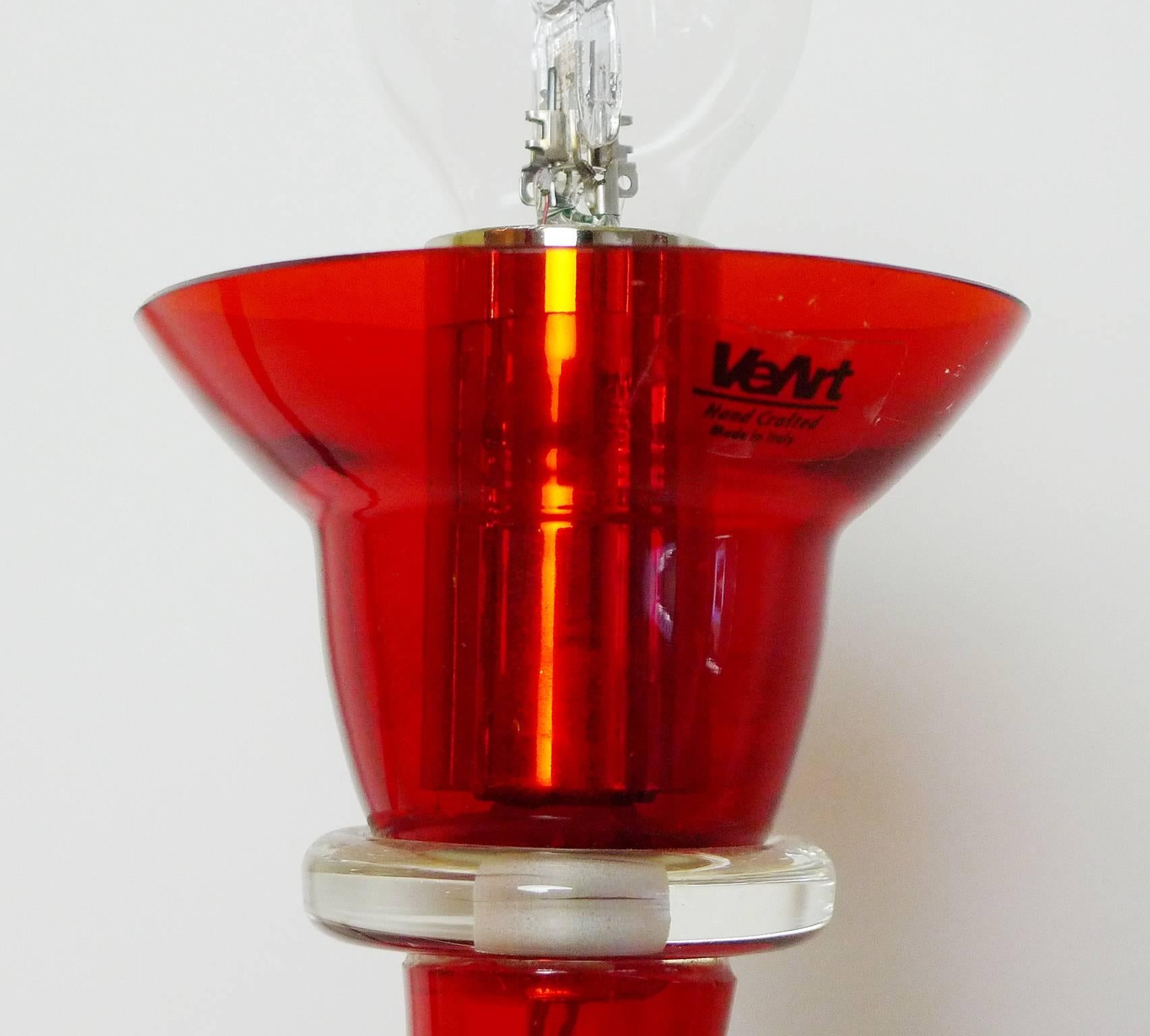 20th Century Red Memphis Sconce 