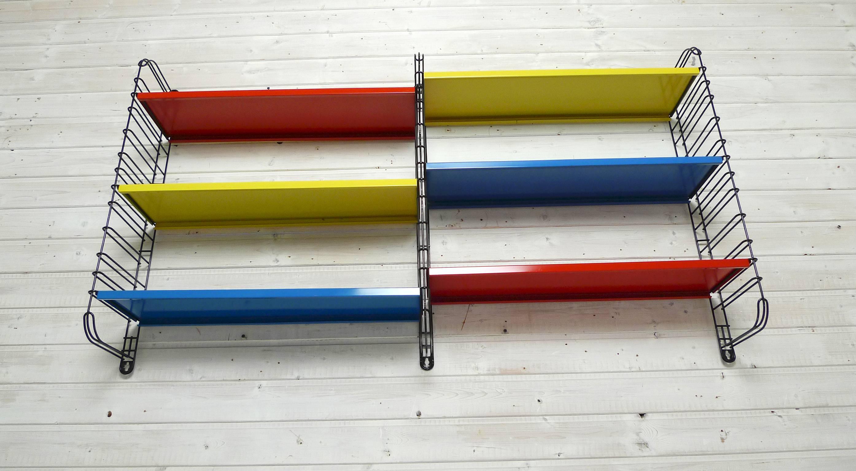 Dutch Multicolored Metal Rack by Adrian Dekker for Tomado, Netherlands, 1953