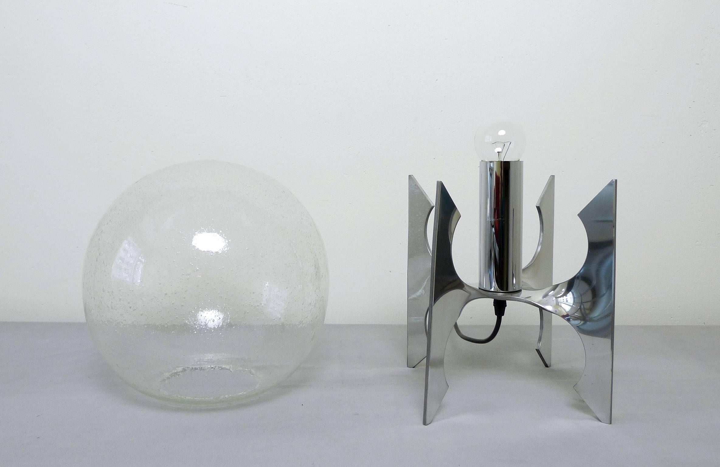 Apollo Table Lamp with Glass Globe Attributed to Staff, Germany, 1970s For Sale 3