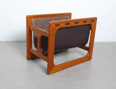 Teak Magazine Rack with Two Compartments from Salin Møbler, Denmark, 1970s